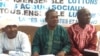Les leaders de la plateforme de revendication syndicale tiennent une conférence de presse à N’Djamena, Tchad, 5 novembre 2016. VOA/André Kodmadjingar