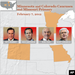 Santorum Leading in Minnesota Caucus, Missouri Primary