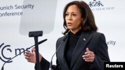 کامالا هریس، معاون رئیس جمهوری آمریکا در نشست امنیتی مونیخ.