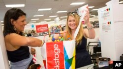 Shoppers in the new Macy's Backstage store in Melville, New York, Sept. 2, 2015. 
