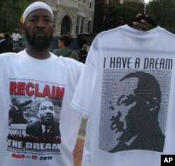 A competing rally in Washington Saturday highlighted a different vision for America's future.