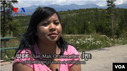 យុវតី Clair Mali Ottemoeller គឺ​ជា​កូន​ចិញ្ចឹម​របស់​គ្រួសារ​អាមេរិកាំង មក​ពី​រដ្ឋ Iowa។ (សាយមុន្នី/VOA)
