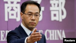 가오펑 중국 상무부 대변인. 