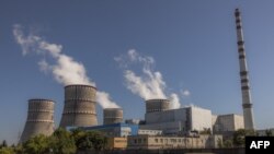 2023 թվականի սեպտեմբերի 10-ին արված այս լուսանկարը ցույց է տալիս Ռիվնե ատոմակայանի ընդհանուր տեսարանը