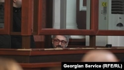 ნიკა გვარამია სასამართლო პროცესზე. 24 ოქტომბერი, 2022.