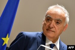 UN Special Envoy for Libya Ghassan Salame gives a press conference in Rome on July 9, 2018.