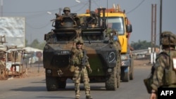 Des soldats français en patrouille à Bangui (Archives)