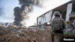 ទាហាន​អ៊ីស្រាអែល​ប្រតិបត្តិការ​នៅ​ក្នុង​តំបន់​ហ្កាហ្សា កាលពីថ្ងៃទី១៩ ខែធ្នូ ឆ្នាំ២០២៣។ (Israel Defense Forces/Handout via REUTERS)