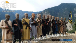 An Islamic State group vows allegiance to new Islamic State leader Abu Ibrahim al-Hashimi al-Qurashi, in this photo issued Nov. 5, 2019, by SITE Intelligence Group.