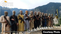 IS 전투원들이 지도자에게 충성을 맹세하고 있다. (자료사진=SITE 제공)