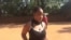 Refilwe Mooki decided to take self-defense lessons, after being sexually abused in 2017. (Mqondisi Dube/VOA)