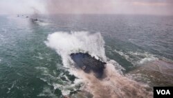 დესანტირება USS Oak Hill-დან Spring Storm 2018-ზე რუმინეთის წლებში