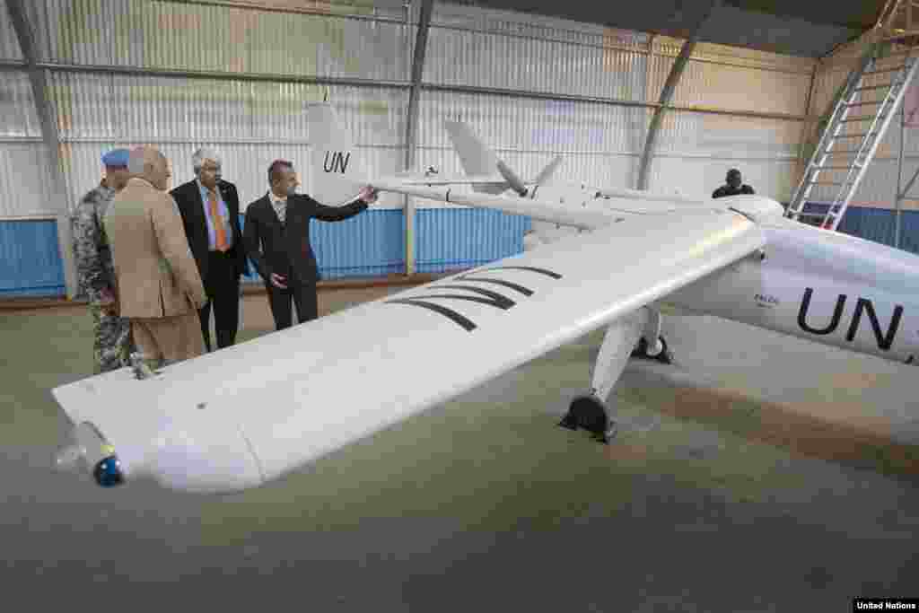 The new drone technology will help MONUSCO fulfill its mandate to protect civilians, Dec. 3, 2013.