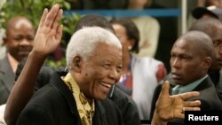 L'ancien président sud-africain Nelson Mandela à Houghton 22 avril 2009. 