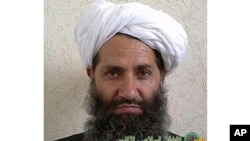 هبت‌الله اخندزاده، رهبر گروه طالبان‌‌ (تصویر از آٰشییف صدای امریکا)