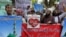 Supporters of a Pakistani religious group chant slogans condemning a suicide bombing in Medina, Saudi Arabia, during a demonstration in Lahore, Pakistan, July 5, 2016.