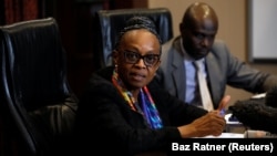 Dr Matshidiso Moeti, directrice régionale de l'OMS pour l'Afrique, lors d'une conférence de presse à Nairobi, au Kenya, le 2 mars 2020. (Photo: REUTERS/Baz Ratner)