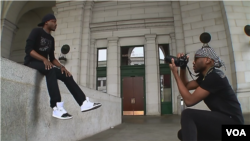 Christian Paige-Bass goes on modeling assignment with photographer Ajay Merriweather in Washington, D.C.