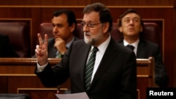 Le Premier ministre Mariano Rajoy à Madrid.