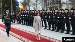 Moldova Prezidenti Maya Sandu ikknchi prezidentlik muddatini boshlash marosimida, Kishinyov, Moldova, 2024-yil, 24-dekabr