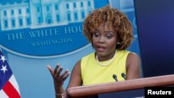 Tajnik za tisak Bijele kuće Jean-Pierre drži dnevni brifing za tisak u Bijeloj kući u Washingtonu