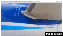 Qəzaya uğrayan Azərbaycan təyyarəsi (Mənbə: Qazaxısan Nəqliyyat Nazirliyi)