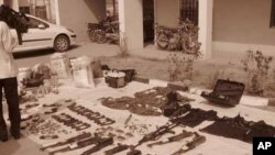 Des armes utilisées par des membres de Boko Haram