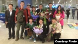 Maria Gonzalez of Mexico is assisted when she collapsed after crossing the finish line in the women&#39;s 20km Walk at the 2015 Pan American Games in Toronto, Canada. Gonzalez won with a mark of 1:29:24.