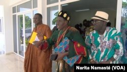 Les membres du directoires ivoiriens, à Yamoussoukro, en Côte d'Ivoire, le 11 octobre 2017. (VOA/Narita Namasté)