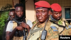 Ibrahim Traore lors de sa prise de pouvoir en septembre 2022.