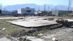 تصویری از ساختمان تخریب شدهٔ که اسامه بن لادن،‌ رهبری پیشین القاعده توسط قوای خاص امریکا در شهر آبیت آباد پاکستان کشته شد