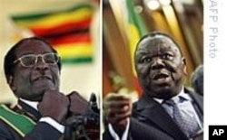 Zimbabwean President Robert Mugabe and opposition leader Morgan Tsvangirai
