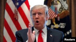 Presiden Trump di Gedung Putih, Washington, D.C., 1 Februari 2019. (Foto: dok).