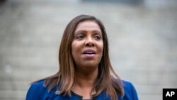 Letiša Džejms, državna tužiteljka Njujorka, 18. oktobra 2023. (Foto: AP/Ted Shaffrey)