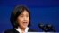 Katherine Tai, the Biden administration's choice to take over as the U.S. trade representative, speaks during an event at The Queen theater in Wilmington, Del., Dec. 11, 2020.