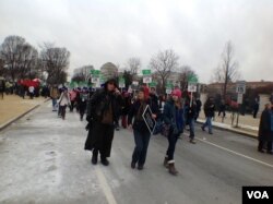 美国年度维护生命权大游行(美国之音杨晨拍摄)