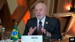 Brazilian President Luiz Inacio Lula da Silva speaks during the 63rd Mercosur Summit in Rio de Janeiro, Brazil, Dec. 7, 2023. He said on Aug. 15, 2024, that Venezuela should publish voting tallies that the country has so far failed to release.