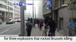 VOA60 World PM - Belgian Police Hunt for Brussels Attack Suspect