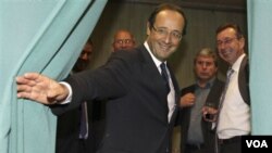 François Hollande, memenangkan nominasi calon Presiden dari Partai Sosialis Perancis (16/10).