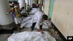 An kama masu masakar da ta ruguje a Savar, Dhaka, Bangladesh