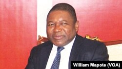 Le président Filipe Nyusi, Maputo, 17 jnvier 2017.