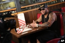 Flo Rida shot his “Hello Friday” music video at TGI Fridays, March 16, 2016 in Los Angeles.
