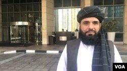 سهیل شاهین، رییس نمایندگی سیاسی طالبان در دوحه، پایتخت قطر 