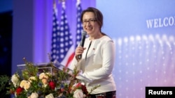 Hsiao Bi-khim, cawapres Taiwan yang merupakan mantan perwakilan utama Taiwan di AS, New York, AS, 30 Maret 2023. (Foto: via Reuters)