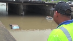 Floodwaters Recede in Houston, but Rain Continues