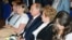 Russia's President, Vladimir Putin (3rd R), and his wife, Lyudmila (2nd R), are seen at the "Esmeralda" ballet at the State Kremlin Palace in Moscow, June 6, 2013.