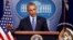 President Barack Obama speaks during a news conference in the briefing room of the White House in Washington, Dec. 16, 2016. 