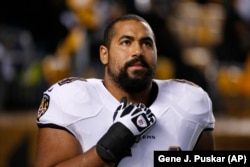 John Urschel played football for the Baltimore Ravens for three years. He announced his retirement on July 27.