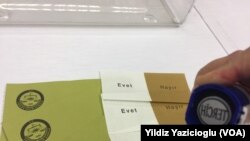 რეფერენდუმის კითხვაზე პასუხები: დიახ და არა.