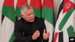 FILE - Jordan's King Abdullah II.